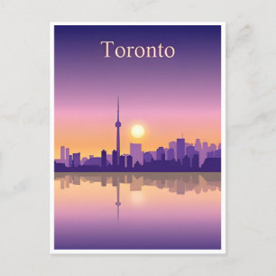 Toronto Canada Vintage Travel Skyline online Postkarte