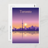 Toronto Canada Vintage Travel Skyline online Postkarte (Vorne/Hinten)