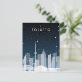 Toronto Canada Vintage Travel Skyline online Postkarte (Stehend Vorderseite)