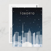 Toronto Canada Vintage Travel Skyline online Postkarte (Vorne/Hinten)