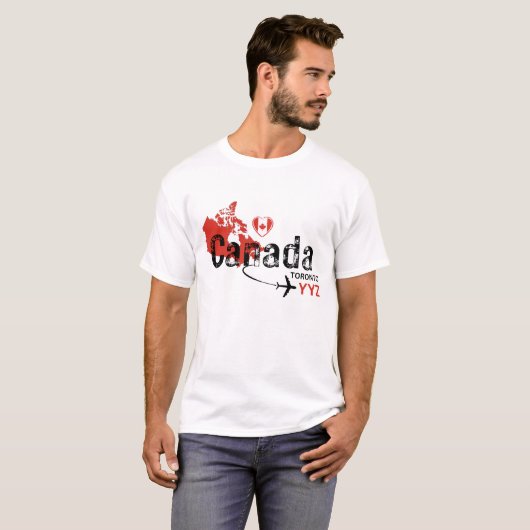 Toronto Canada YYZ Airport Code T-Shirt (Vorne ganz)