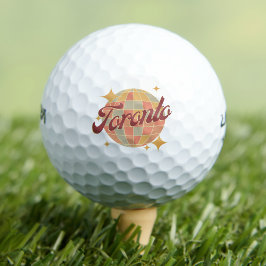 Toronto City Canada Retro Golf Resort Golfball