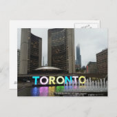 Toronto City Hall With Pan Am Sign by RoseWrite Postkarte (Vorne/Hinten)