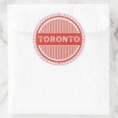Toronto City Pride Emblem – Canadian Identity Runder Aufkleber (Tasche)