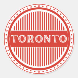 Toronto City Pride-Emblem – Kanadische Identität Runder Aufkleber