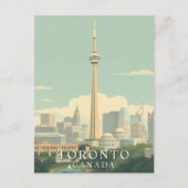 Toronto City Retro Art Postkarte (Vorderseite)