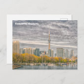 Toronto City Skyline, CN Tower, Kanada, Postcard Postkarte (Vorne/Hinten)