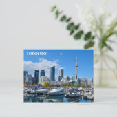 Toronto City Skyline Travel Foto Postkarte (Stehend Vorderseite)