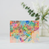 Toronto City Street Map Postkarte (Stehend Vorderseite)