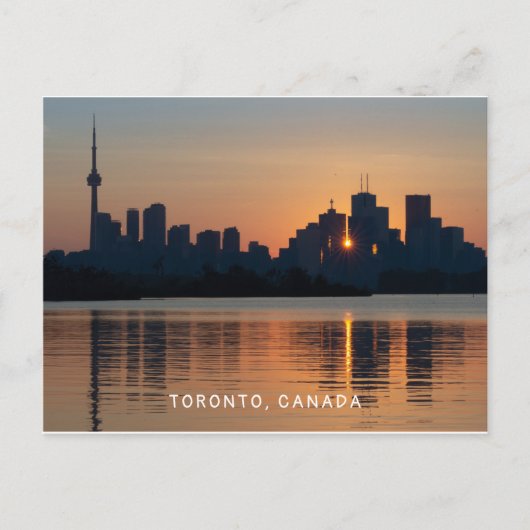 Toronto Cityscape bei Sunset Postcard Postkarte (Vorderseite)