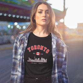 Toronto Cityscape, Canada T-Shirt