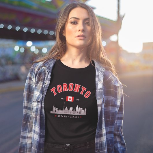 Toronto Cityscape, Canada T-Shirt