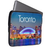 Toronto Cityscape Laptop Sleeve (Vorne Rechts)