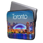Toronto Cityscape Laptop Sleeve (Vorderseite Links)