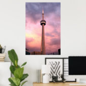 TORONTO, CN TOWER 36" x 24", Poster (Heimbüro)