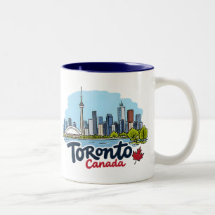Toronto CN Tower Skyline Zweifarbige Tasse
