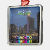 Toronto Colorful Skyline Ornament Aus Metall (Links)