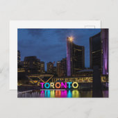 Toronto Colorful Skyline Postkarte (Vorne/Hinten)