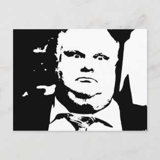 Toronto Crack Smoking Mayor Rob Ford Postkarte