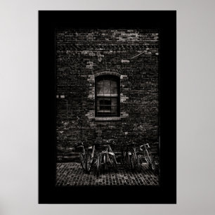 Toronto Distillery District Fenster 5 mit Rahmen Poster