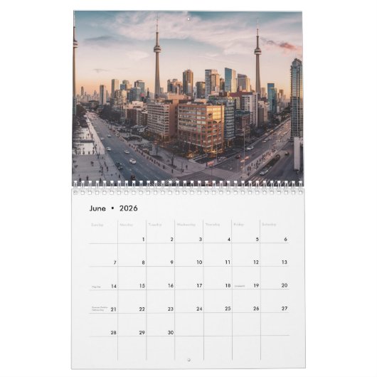 Toronto Downtown City, Toronto Downtown, Kunst Kalender (Jun 2026)