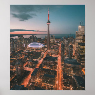 Toronto Downtown Cityscape, Toronto Downtown Kunst Poster