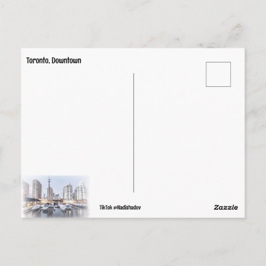 Toronto, Downtown Postkarte (Rückseite)