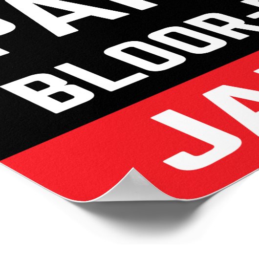 Toronto East End TTC Bus Rollschilder Poster (Ecke)