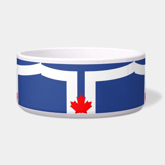 Toronto Flag Pet Bowl Napf (Vorderseite)
