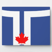 Toronto Flag Plaque Fotoplatte (Vorderseite)