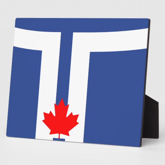 Toronto Flag Plaque Fotoplatte (Seite)