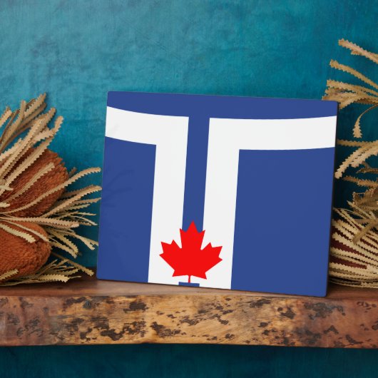 Toronto Flag Plaque Fotoplatte (Seite)