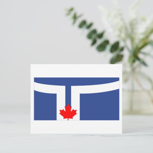 Toronto Flag Postkarte (Stehend Vorderseite)
