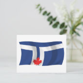 Toronto Flag Postkarte (Stehend Vorderseite)