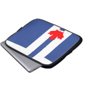 Toronto-Flagge Laptop-Hülle Laptopschutzhülle (Vorne Knopf)
