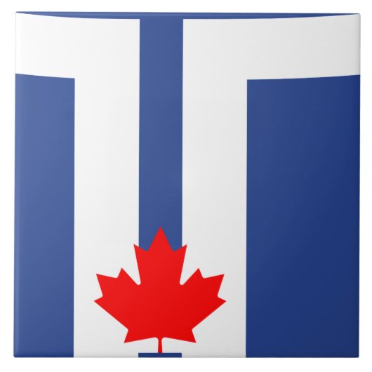 Toronto-Flaggen-Kachel Fliese (Vorderseite)