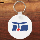 Toronto-Flaggen-Schlüsselanhänger Schlüsselanhänger (Vorderseite)