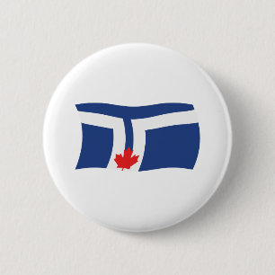 Toronto-Flaggenknopf Button