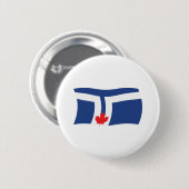 Toronto-Flaggenknopf Button (Vorne & Hinten)