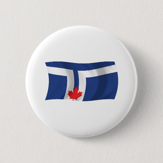 Toronto-Flaggenknopf Button (Vorderseite)