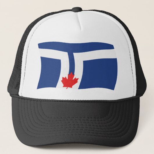 Toronto-Flaggenmütze Truckerkappe (Vorderseite)