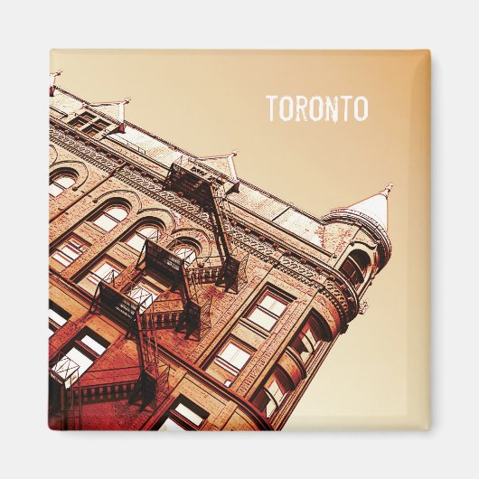 Toronto Flat Iron Gebäude Magnet (Vorne)
