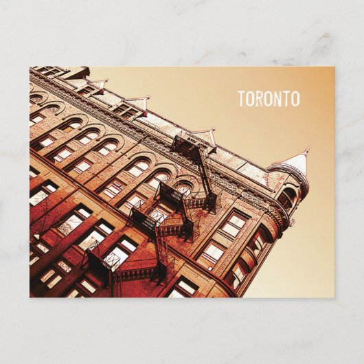 Toronto Flat Iron Gebäude Postkarte (Vorderseite)