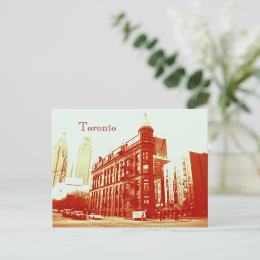 Toronto flatiron Gebäude Postkarte (Stehend Vorderseite)