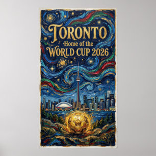 Toronto Fußballkunst 2026 Stadiondesign Poster