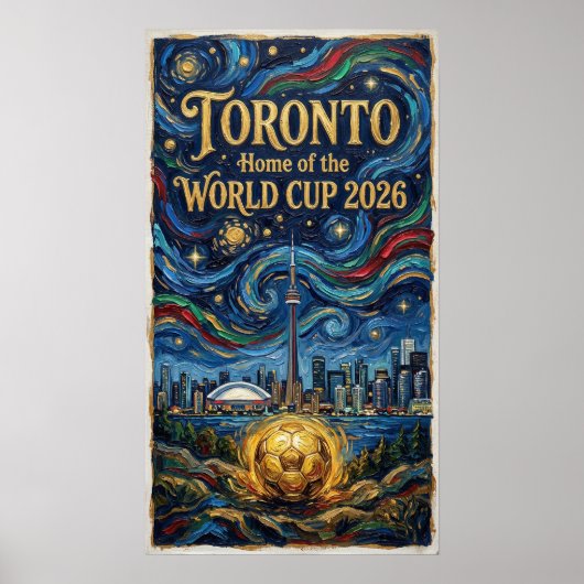 Toronto Fußballkunst 2026 Stadiondesign Poster (Vorne)