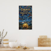 Toronto Fußballkunst 2026 Stadiondesign Poster (Küche)
