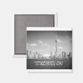 Toronto Greyscale City Magnet (Vorderseite/Rückseite)