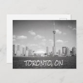 Toronto Greyscale City Postkarte (Vorne/Hinten)