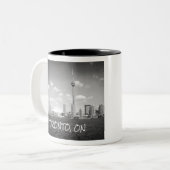 Toronto Greyscale City Zweifarbige Tasse (Vorderseite Links)